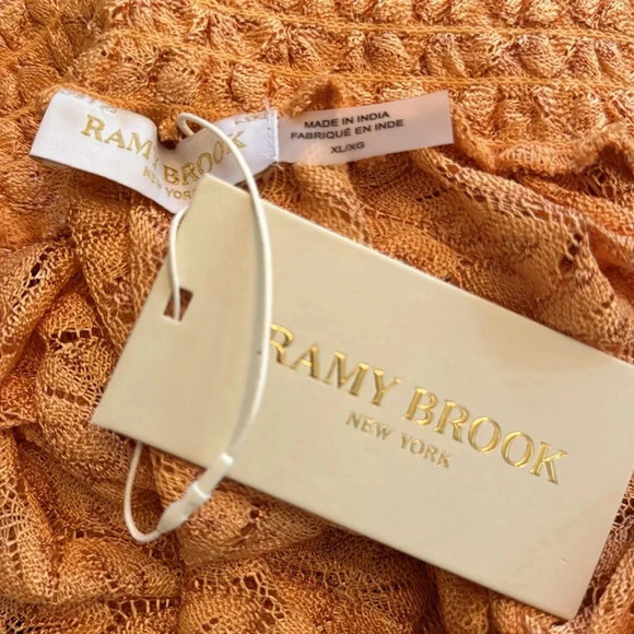 Ramy Brook Gaia Metallic Faux Wrap Boho Maxi Skirt Coverup Size XL NWT - Picture 8 of 10